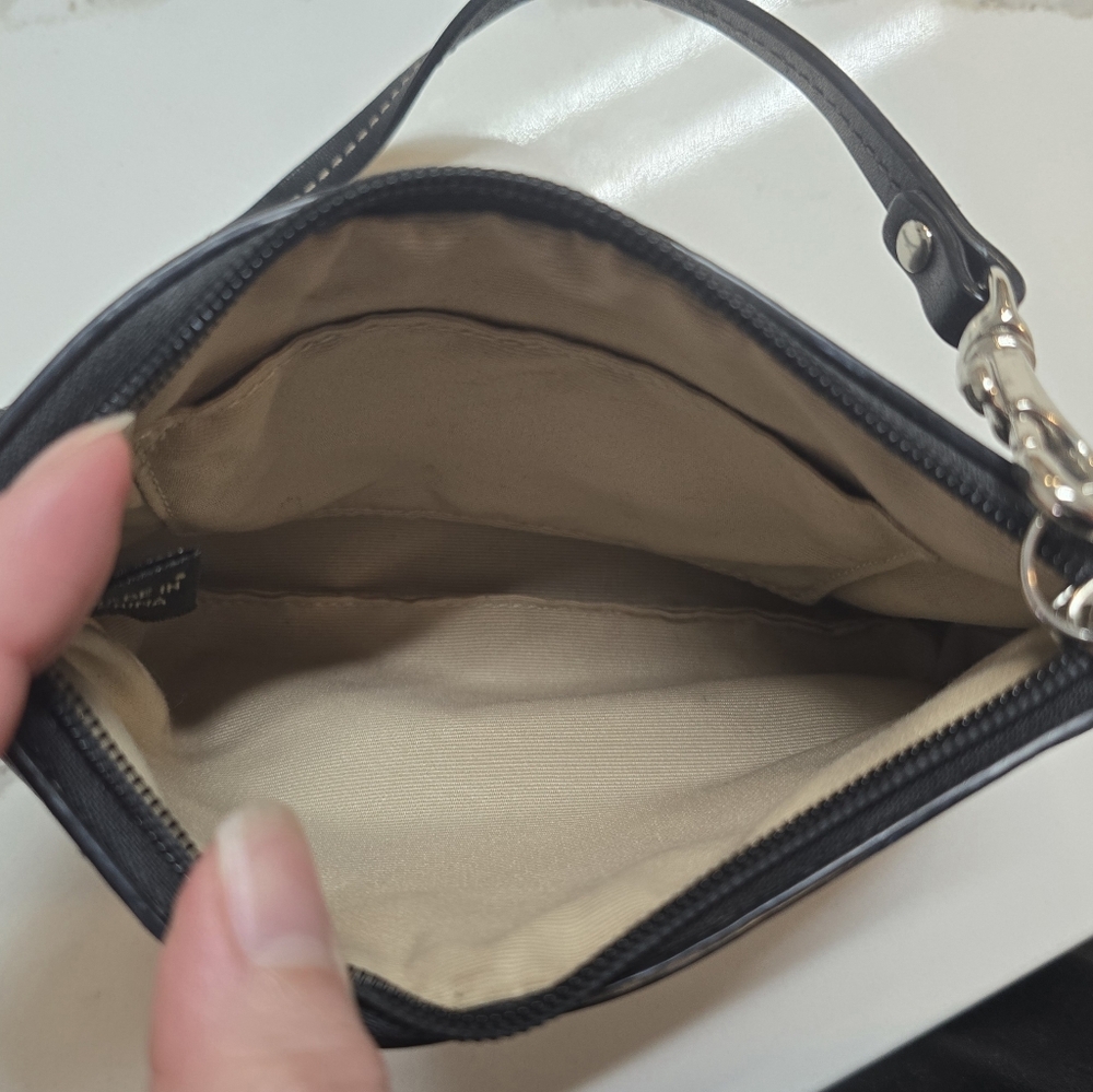 Coach Black Leather Clutch Wristlet - Picture 7 of 13